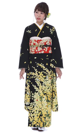 ツモリチサト金彩振袖　tsumori chisato レンタルで約10万円袖丈1055